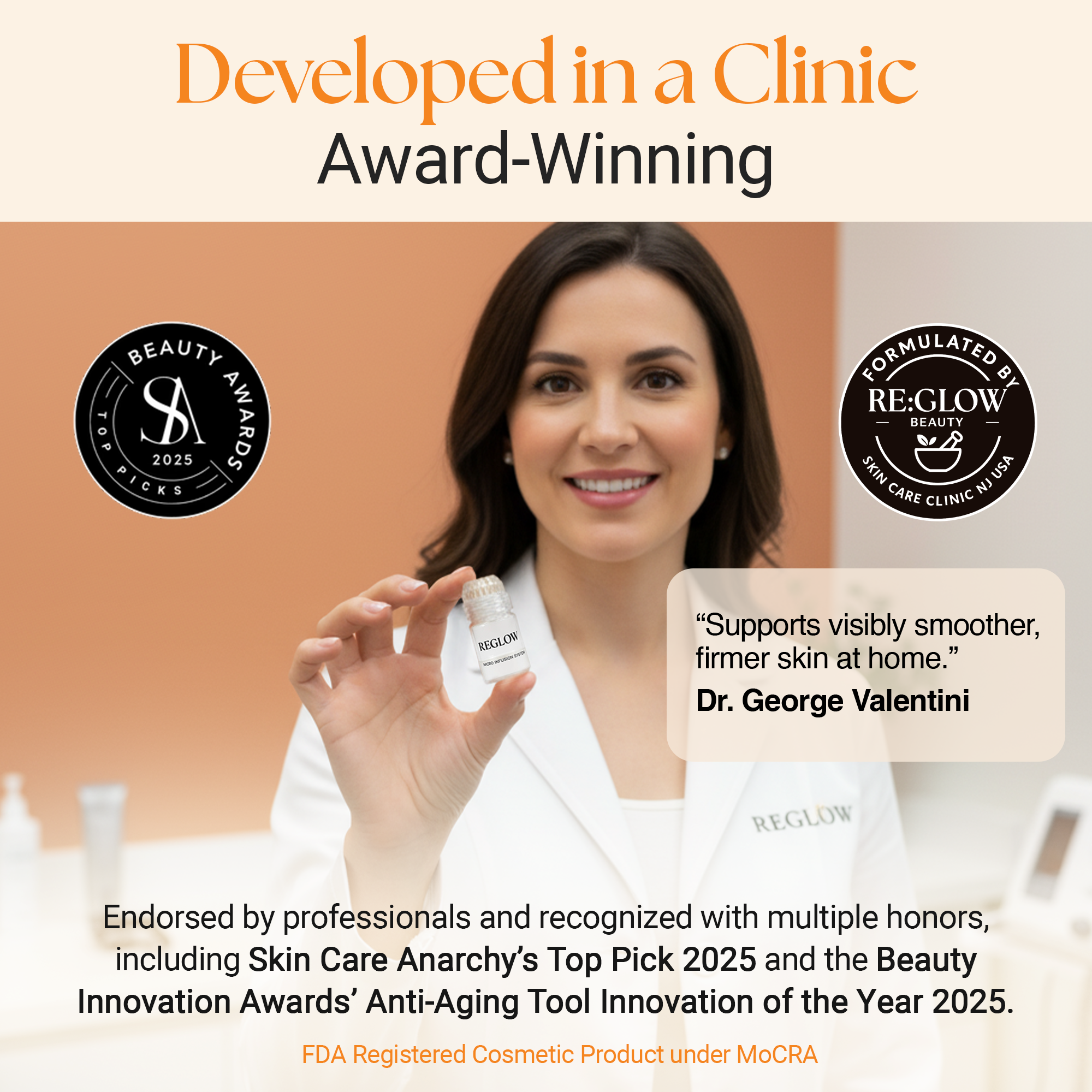 ReGlow Award‑Winning Micro Infusion System – 24K Gold Micro‑Channeling Tool