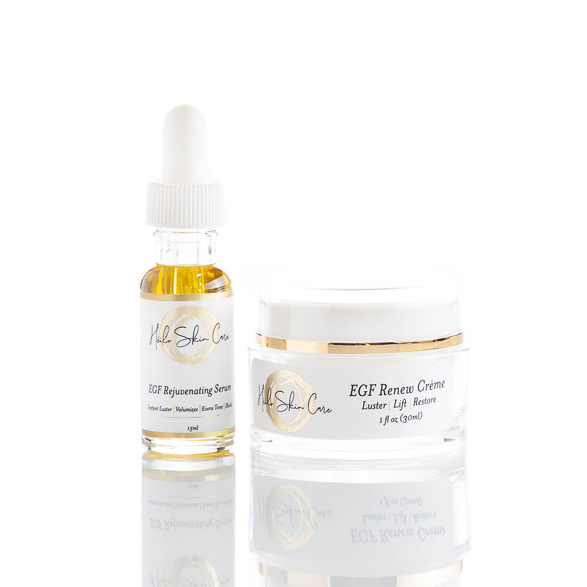 Heilo Skincare EGF Combo – EGF Renew Crème & EGF Rejuvenating Serum