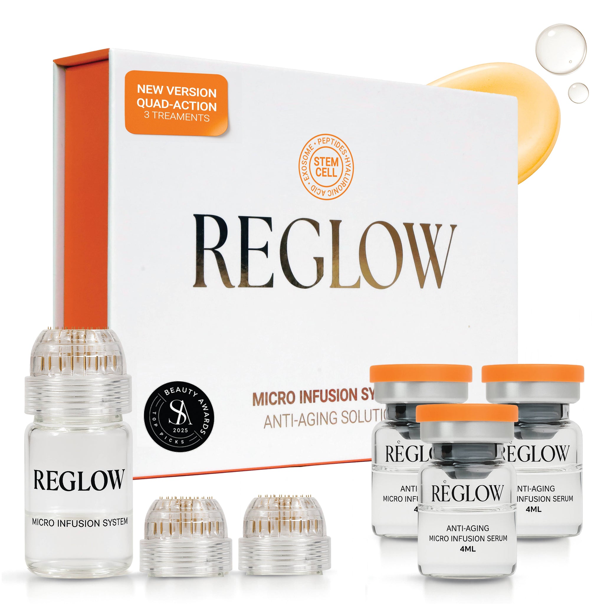 ReGlow Award‑Winning Micro Infusion System – 24K Gold Micro‑Channeling Tool