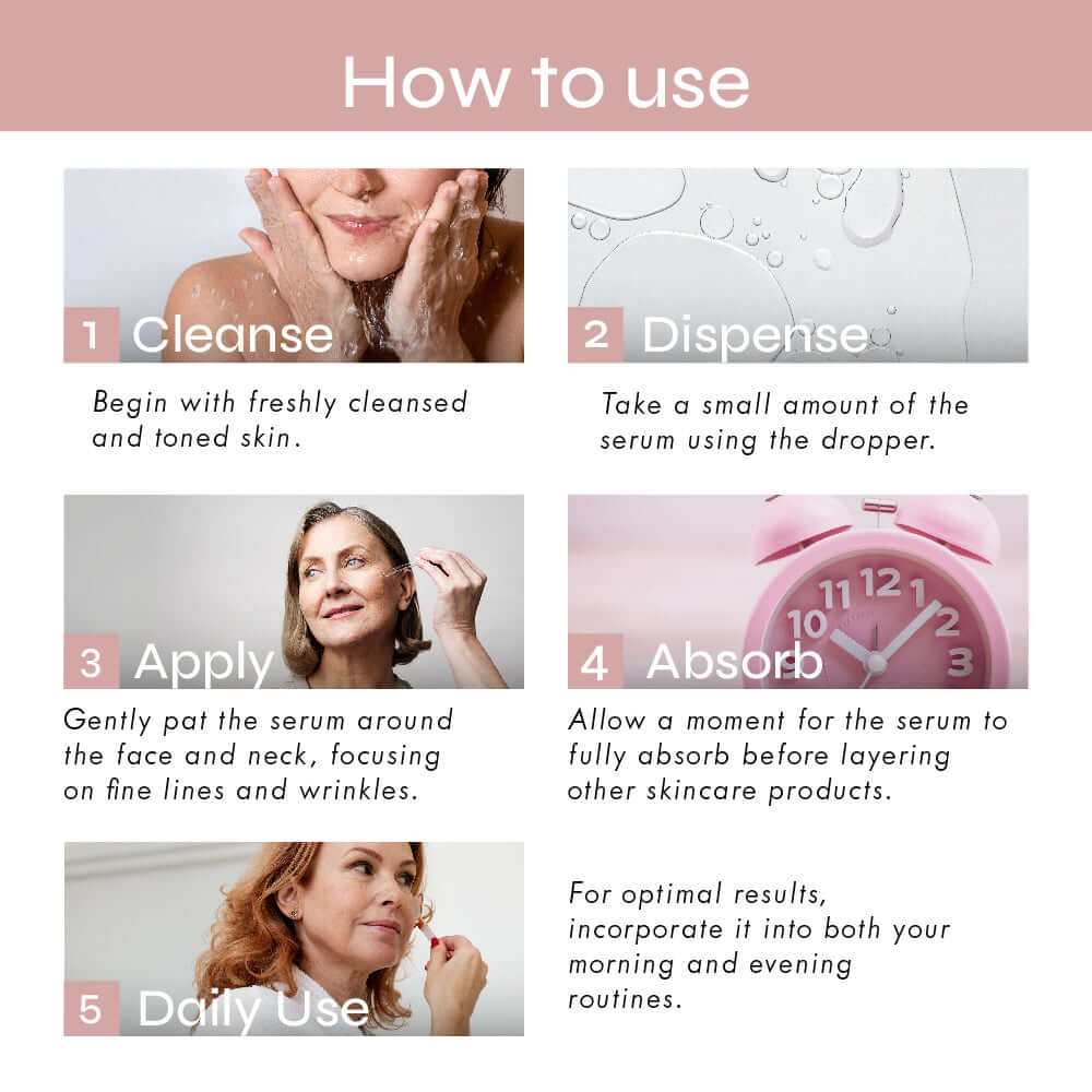 Neurogan GHK-Cu Neck & Face Serum lifestyle – applied to neck and face