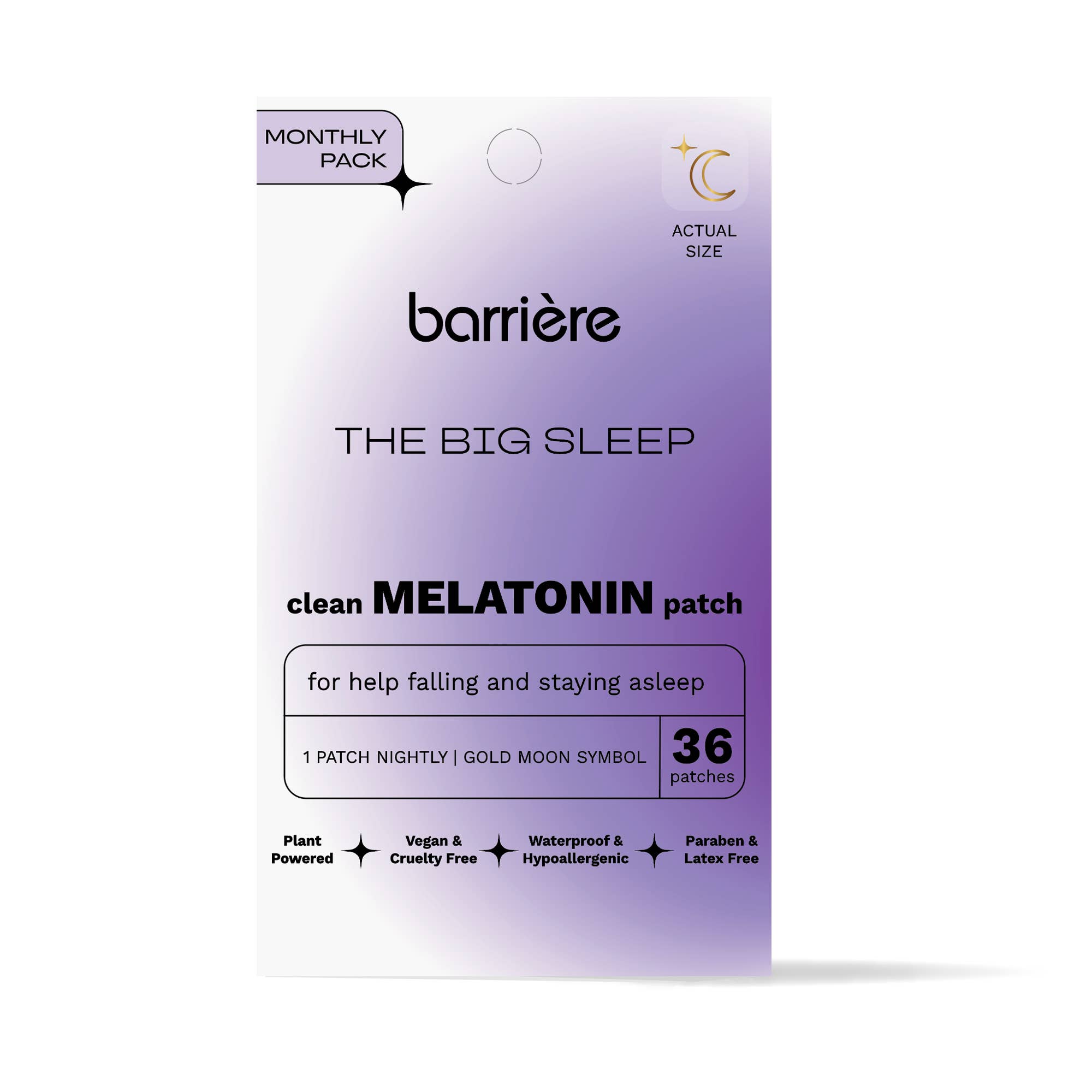 Barriere THE BIG SLEEP Melatonin patch 36pk