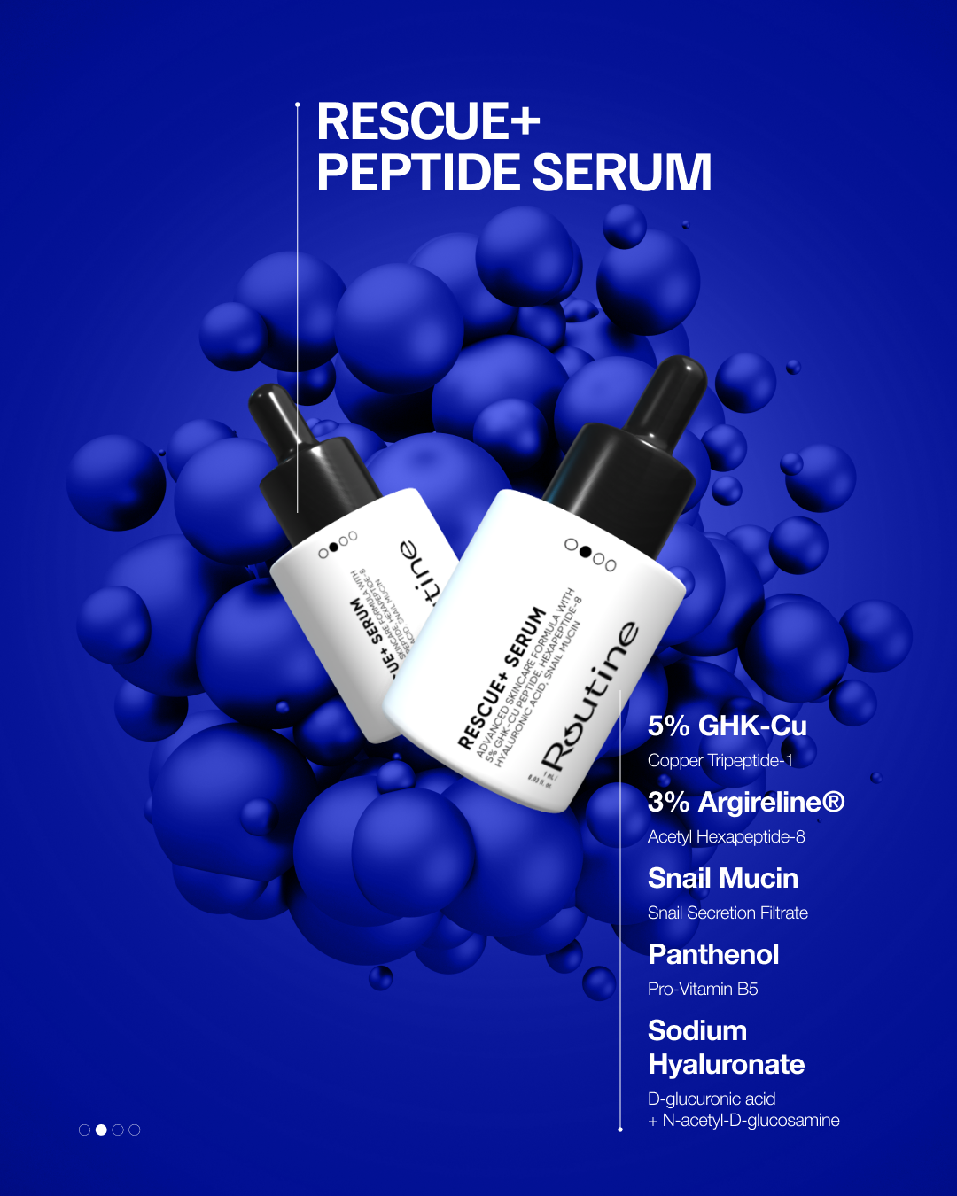 Routine Skin Rescue+ Serum texture – lightweight fast-absorbing serum