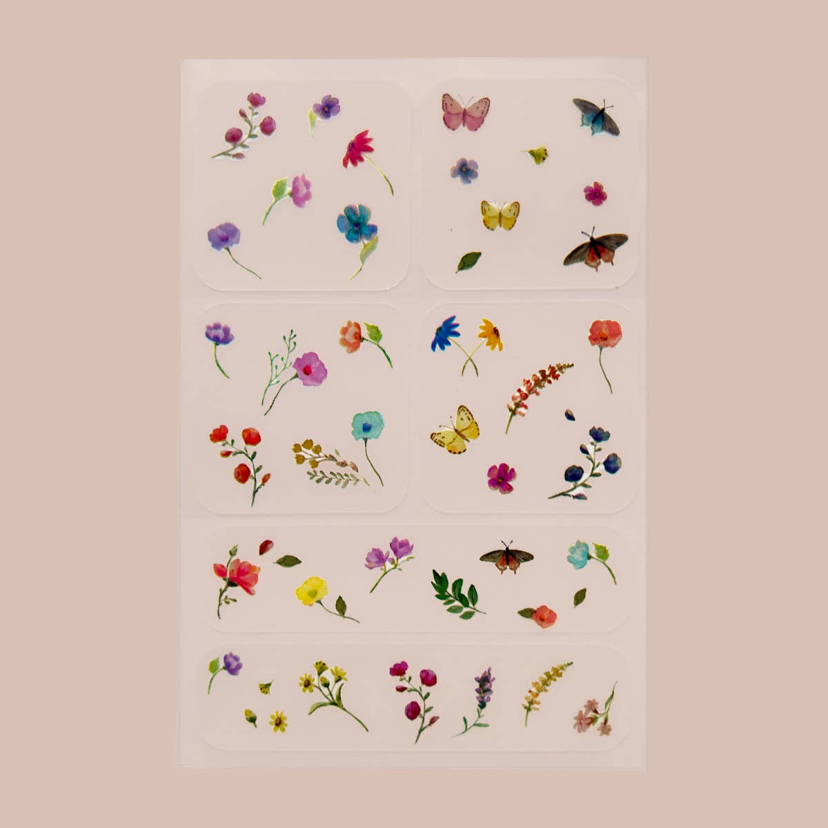 Barriere Skin Support Vitamin Patch 30pk- multicolor wildflower print