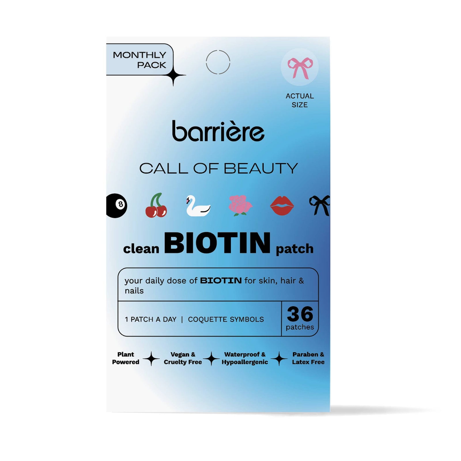 Barriere CALL OF BEAUTY Biotin Patch 36 pk- Coquette prints