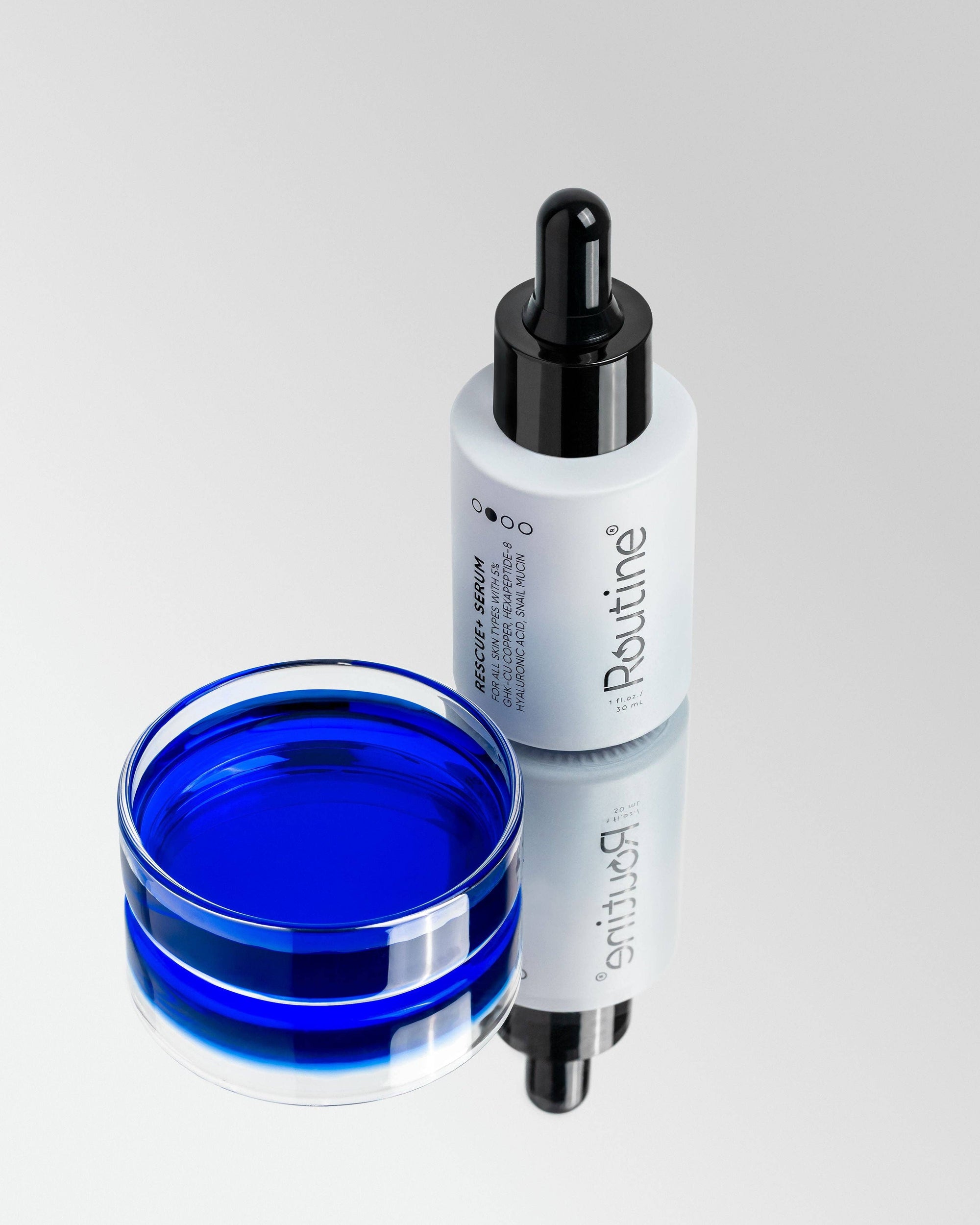 Routine Skin Rescue+ Serum before and after – firmer smoother skin tone