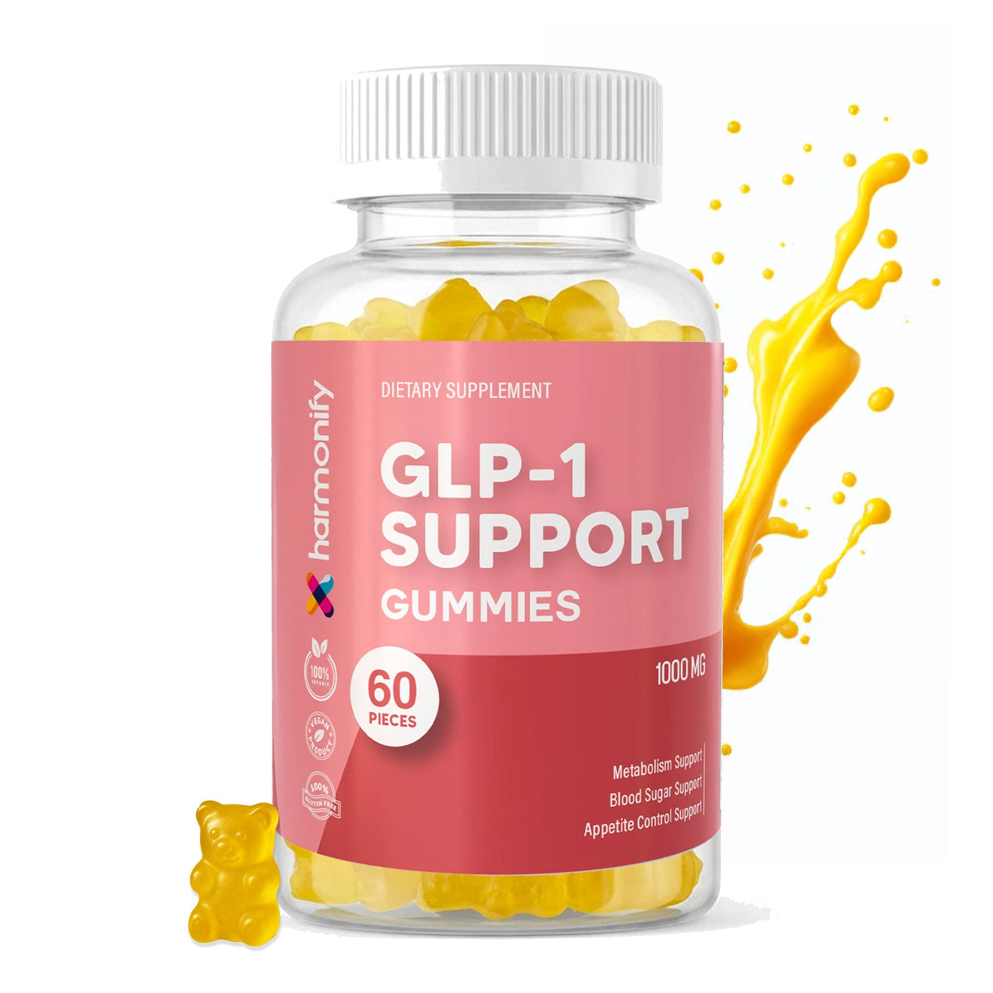 Harmonify GLP-1 Support Gummies 1000mg — Metabolism & Appetite Support