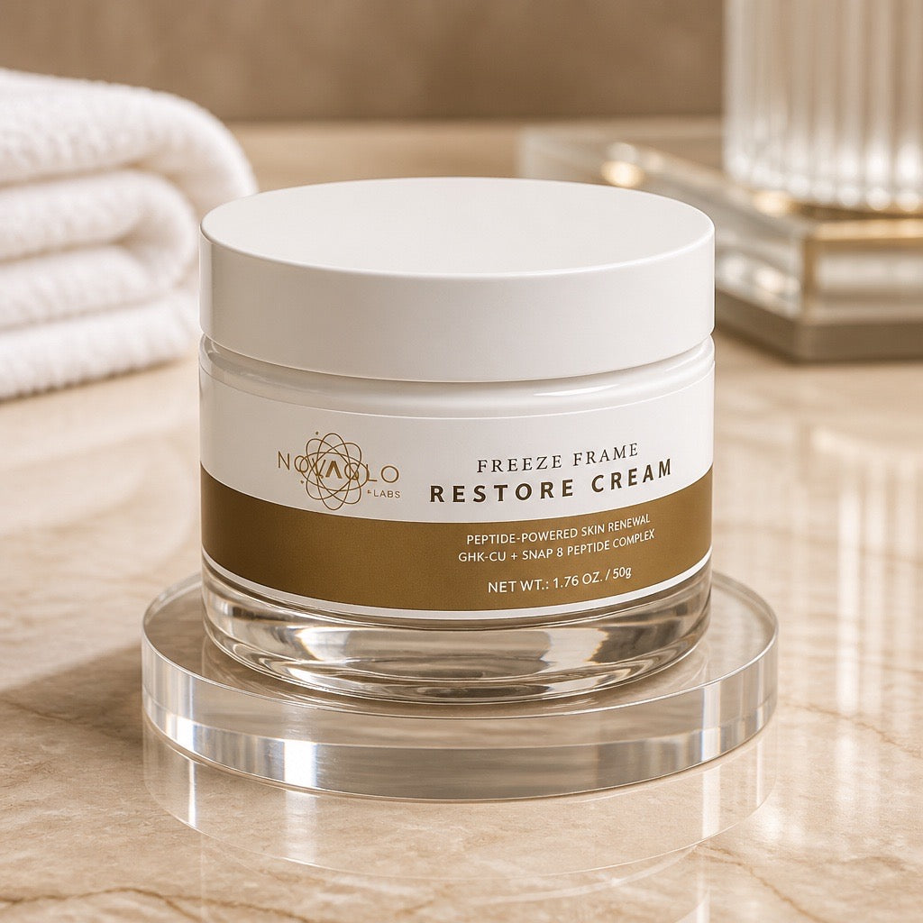 Novaglo Freeze Frame Restore Cream | GHK-Cu + SNAP-8 Peptide