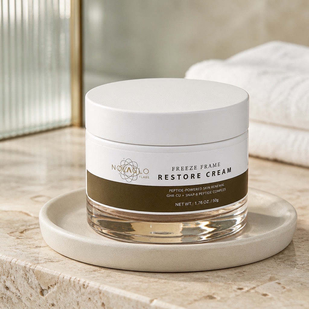 Novaglo Freeze Frame Restore Cream GHK-Cu + SNAP 8 Peptide Complex