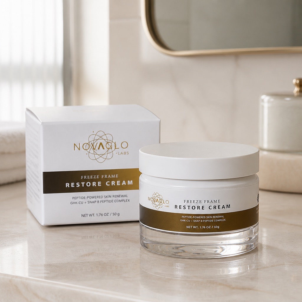 Novaglo Freeze Frame Restore Cream GHK-Cu + SNAP 8 Peptide Complex