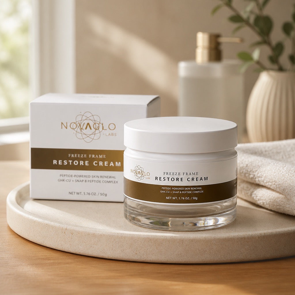 Novaglo Freeze Frame Restore Cream GHK-Cu + SNAP 8 Peptide Complex