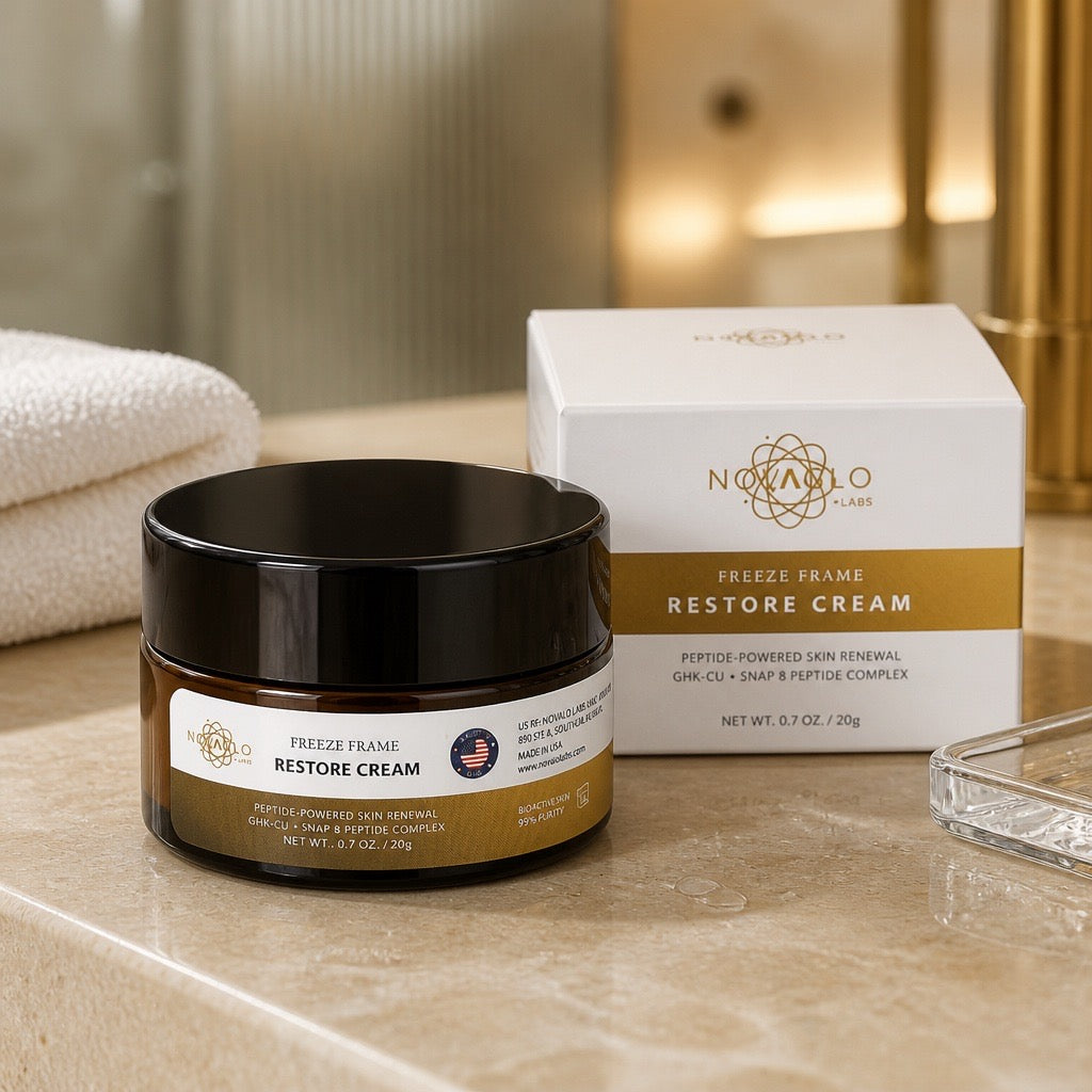 Novaglo Freeze Frame Restore Cream GHK-Cu + SNAP 8 Peptide Complex