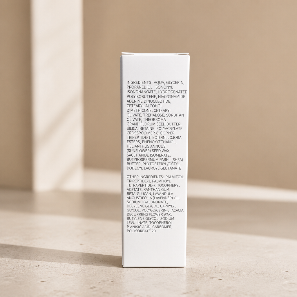 NAD+ GHK-Cu Copper Peptide Face Cream | Anti-Aging Moisturizer | NOVAGLO