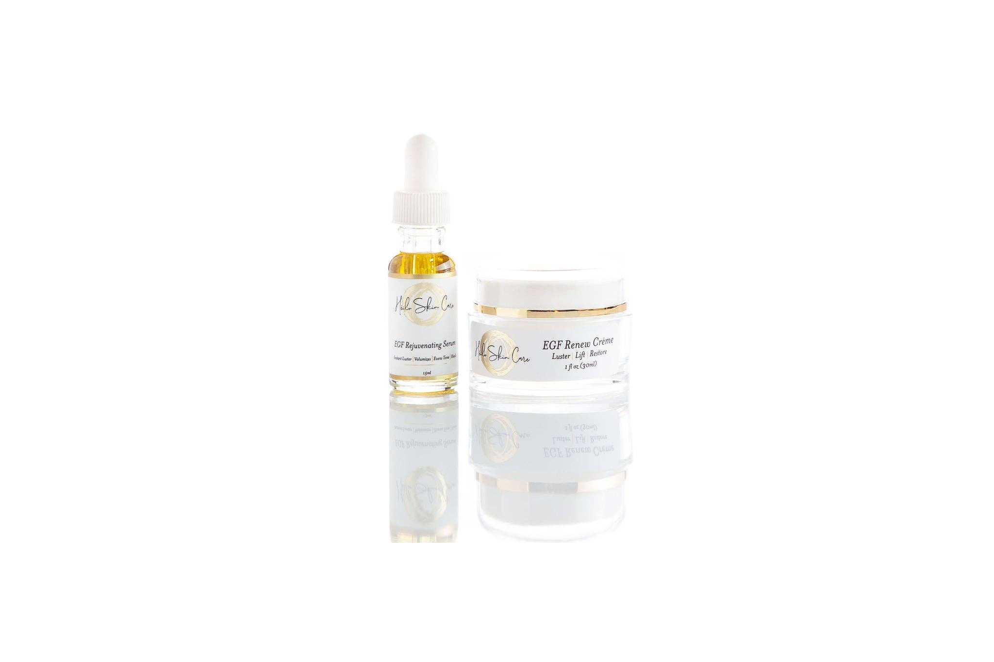Heilo Skincare EGF Combo – EGF Renew Crème & EGF Rejuvenating Serum