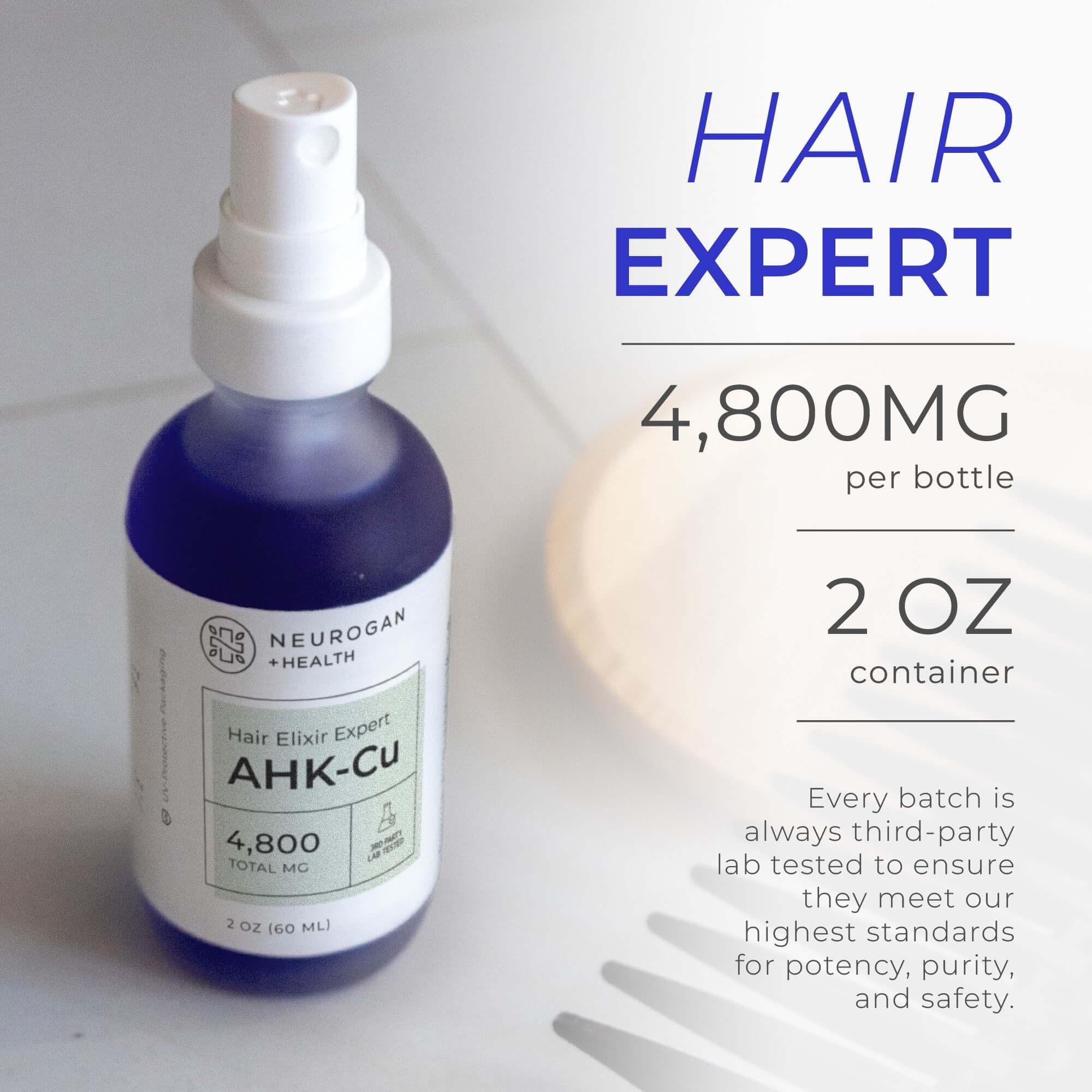 Neurogan AHK‑Cu Hair Peptide Serum – 4800 mg