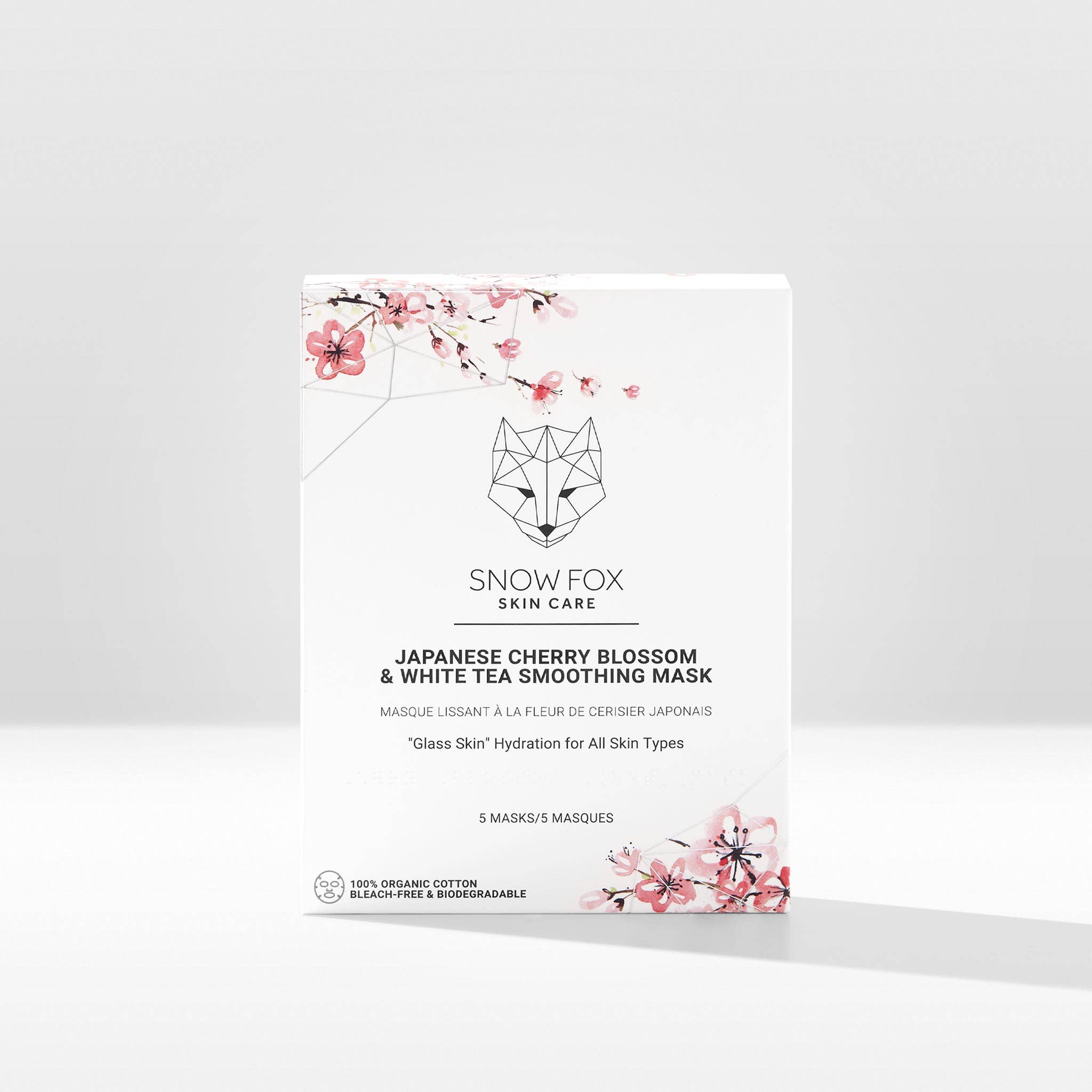 Snow Fox Skincare Japanese Cherry Blossom & White Tea Smoothing Mask