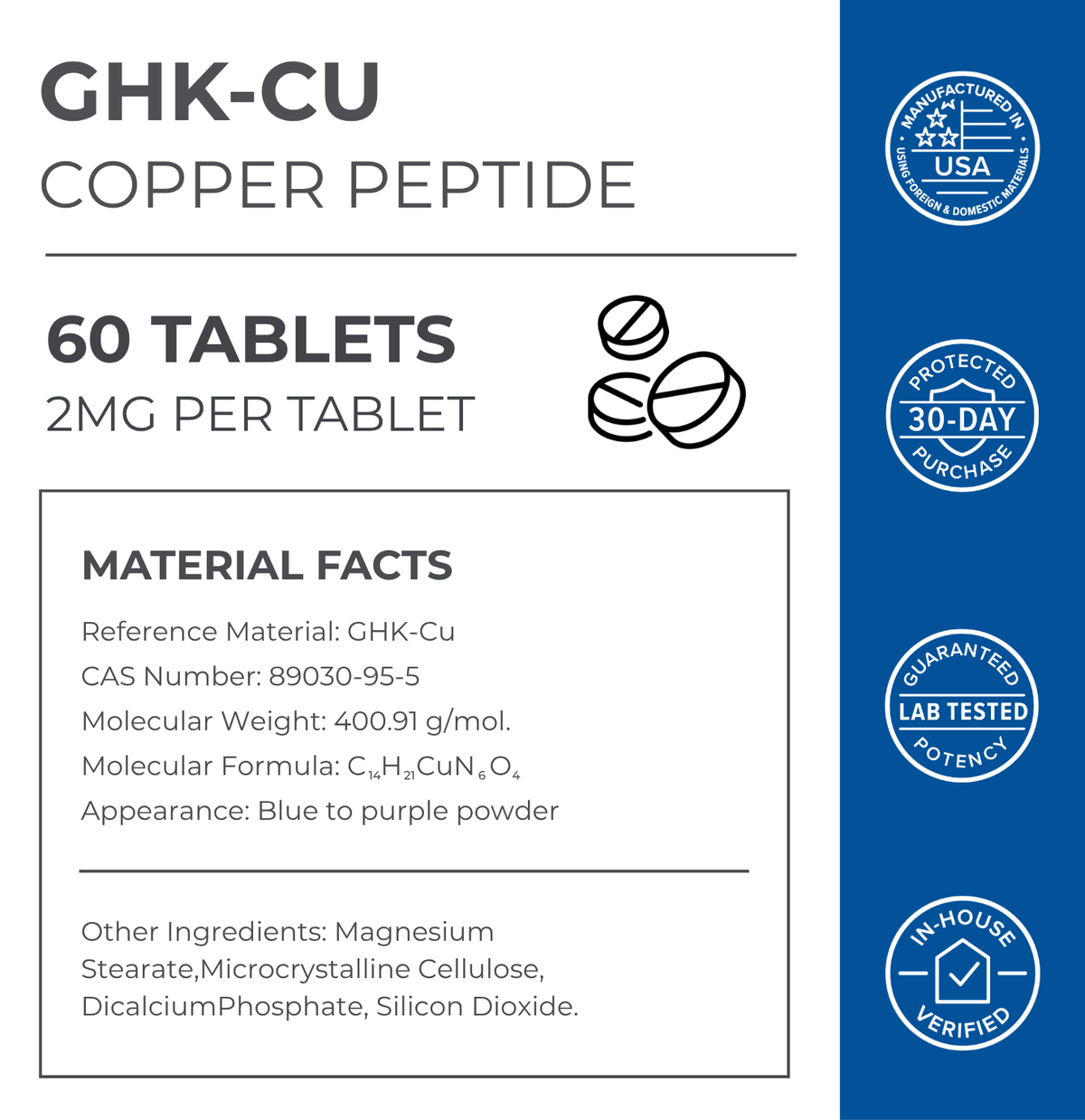 Neurogan Health - GHK-Cu Copper Peptide Tablets