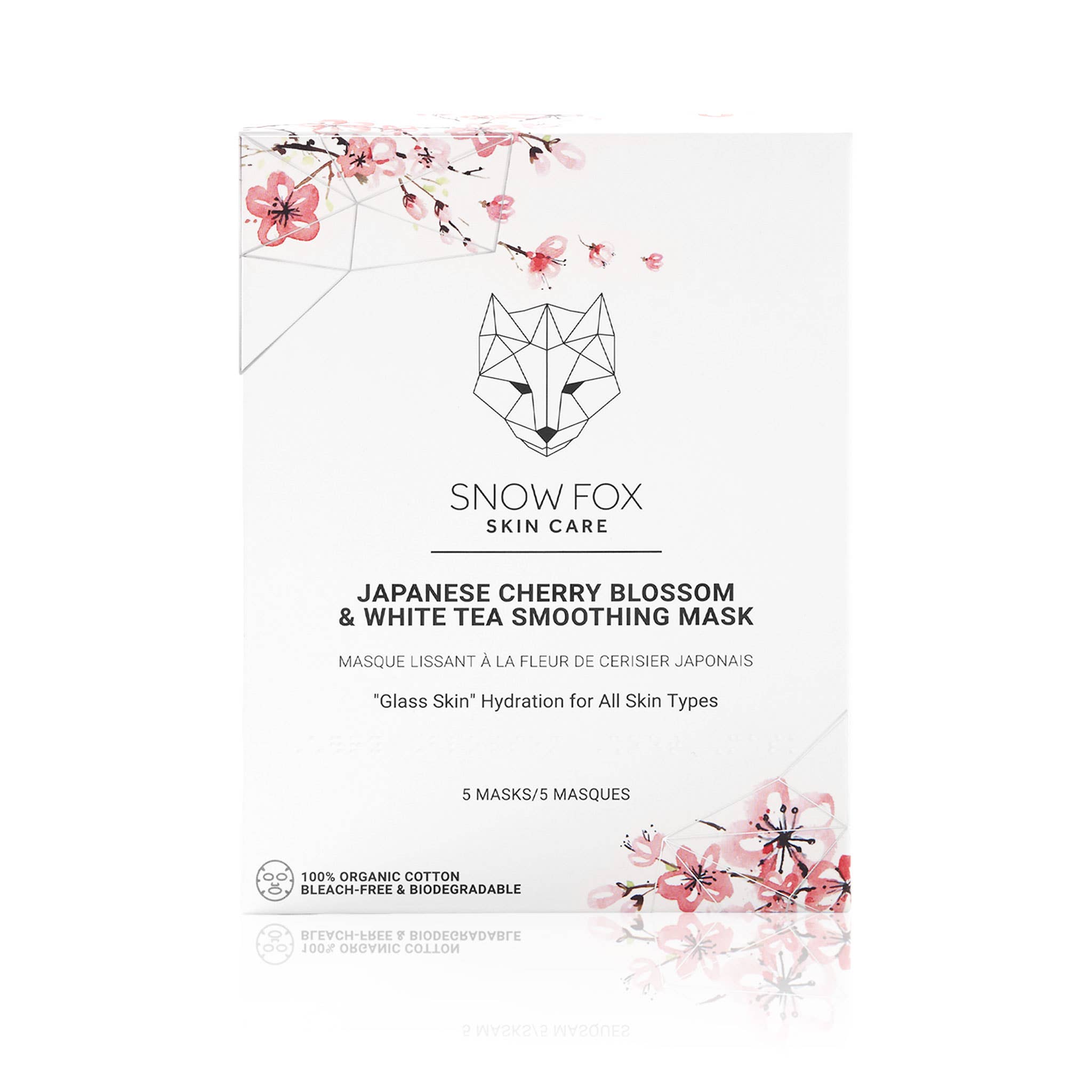 Snow Fox Skincare Japanese Cherry Blossom & White Tea Smoothing Mask